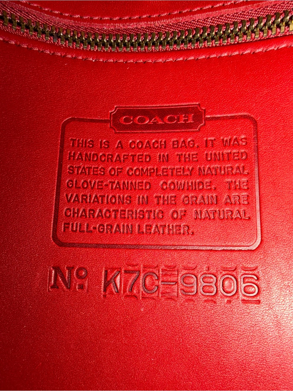 Vintage Coach Slim Equestrian Bucket 9806 - Picture 7 of 7